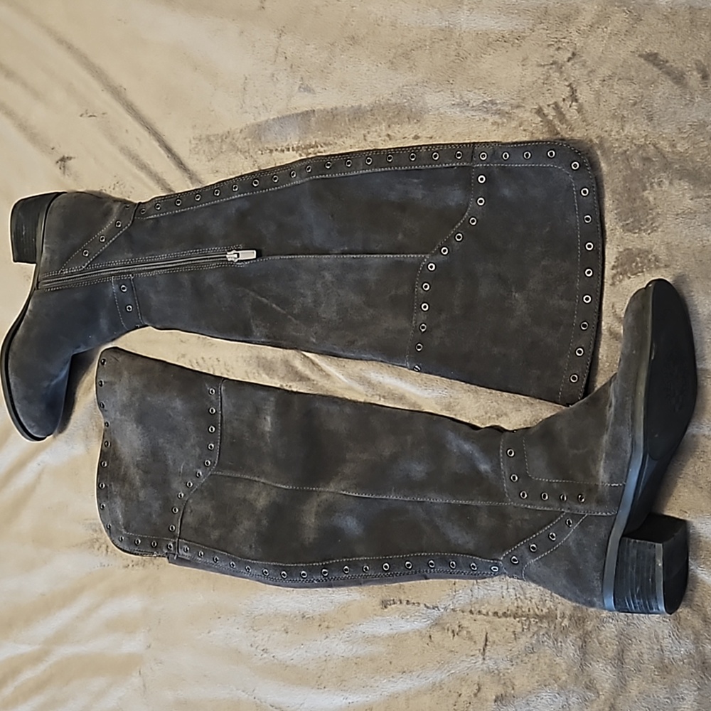 Vince Camuto, gray, high boots, 7